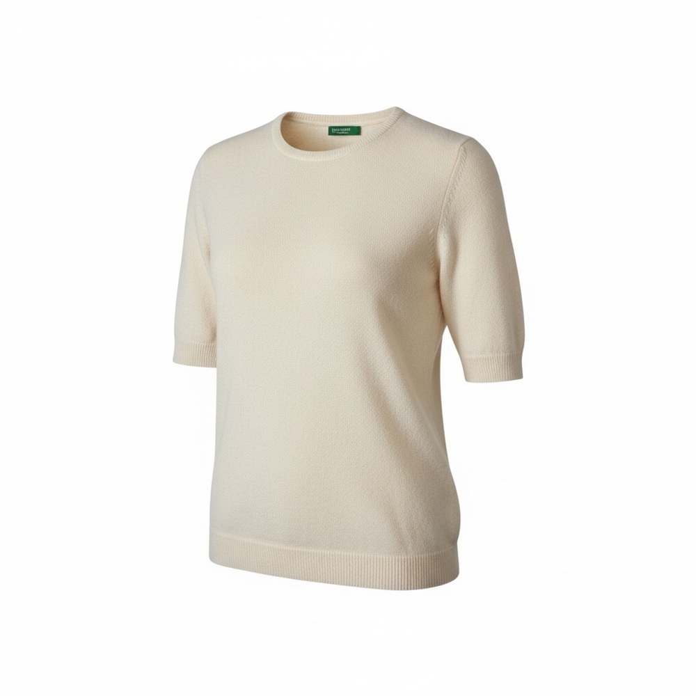 Made in Italy 🇮🇹 of Benetton | Cream Crew Neck Sweater - Picture 2 of 5